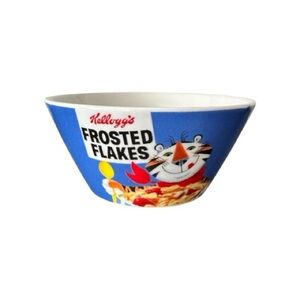 Kellogg’s Frosted Flakes Tony the Tiger Cereal Bowl Blue Promo Collectible